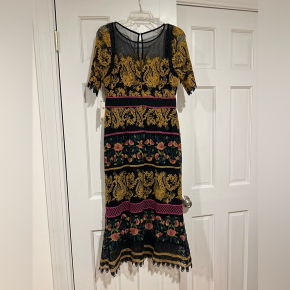Anthropologie Lace Embroidered Dress NWT - Picture 4 of 4